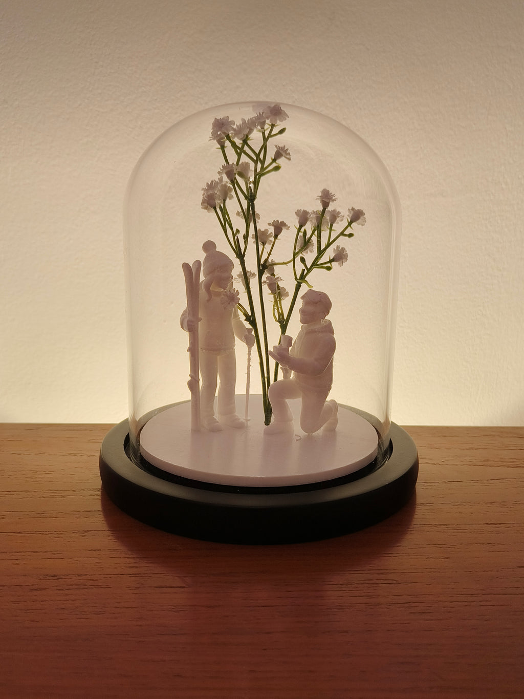 Glass Moment - Personalised Sculpture in a Bell Jar