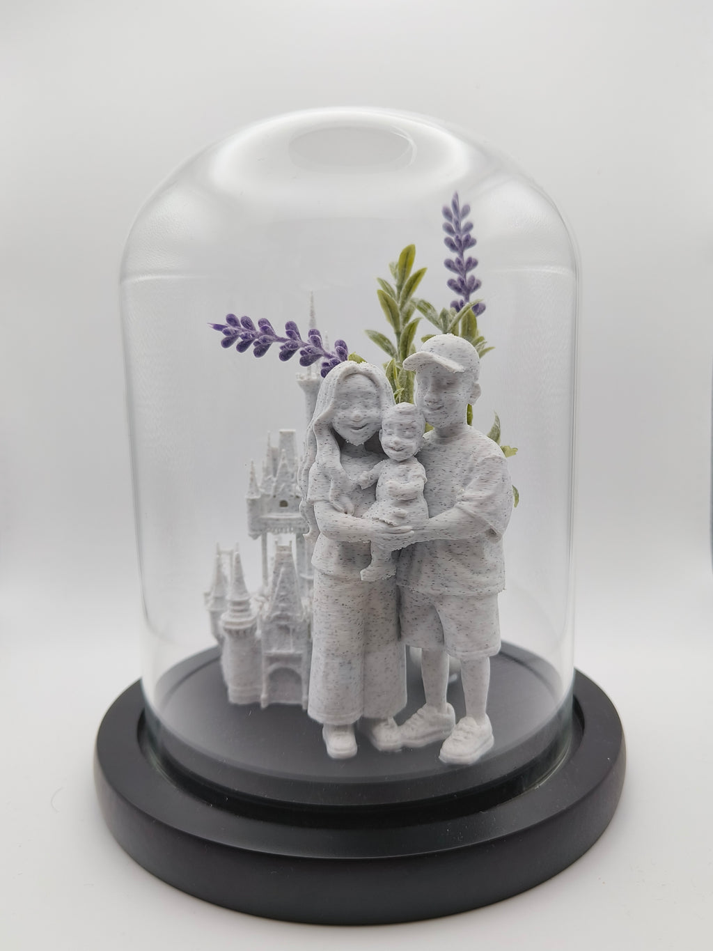 Glass Moment - Personalised Sculpture in a Bell Jar