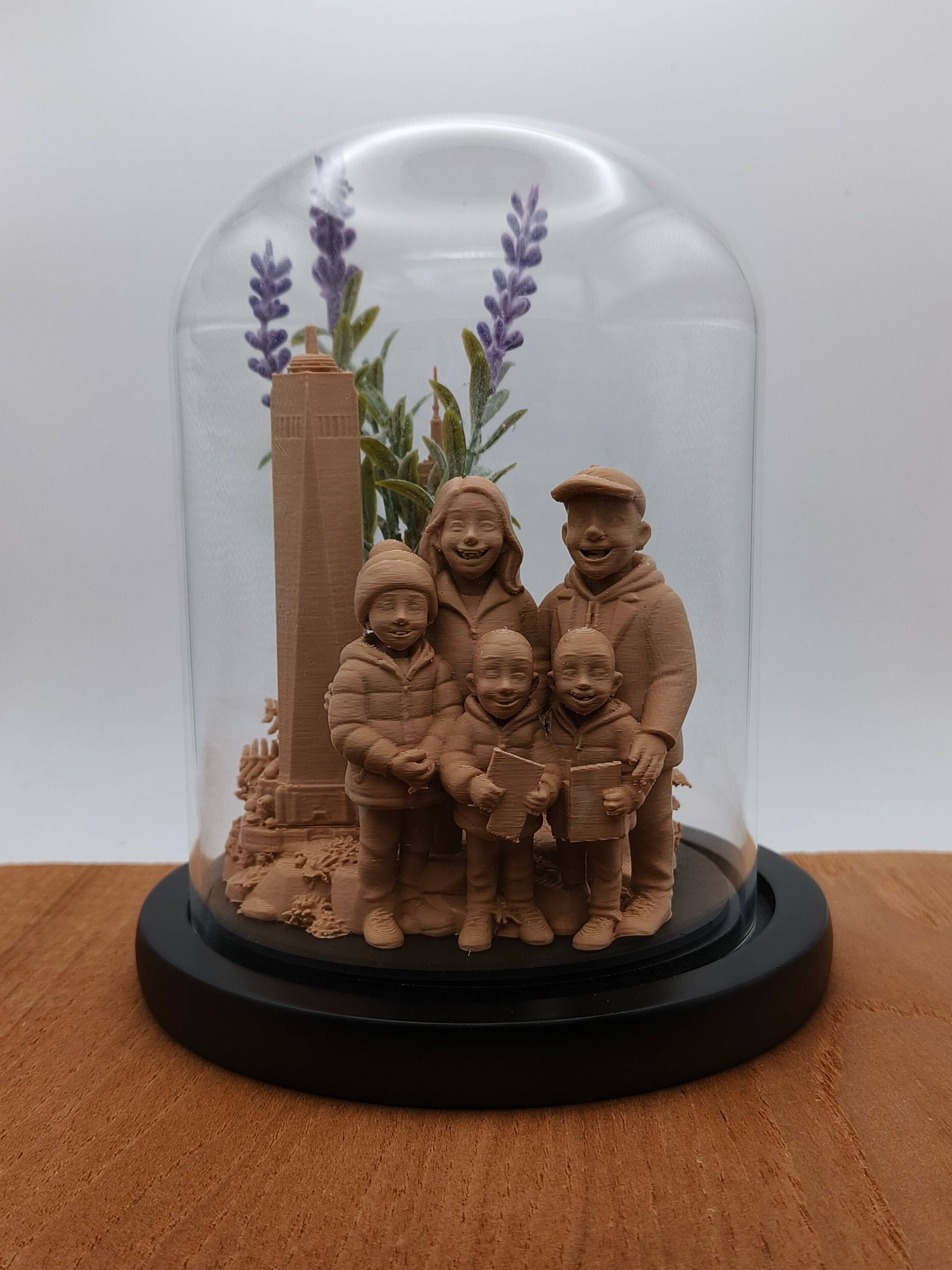 Glass Moment - Personalised Sculpture in a Bell Jar