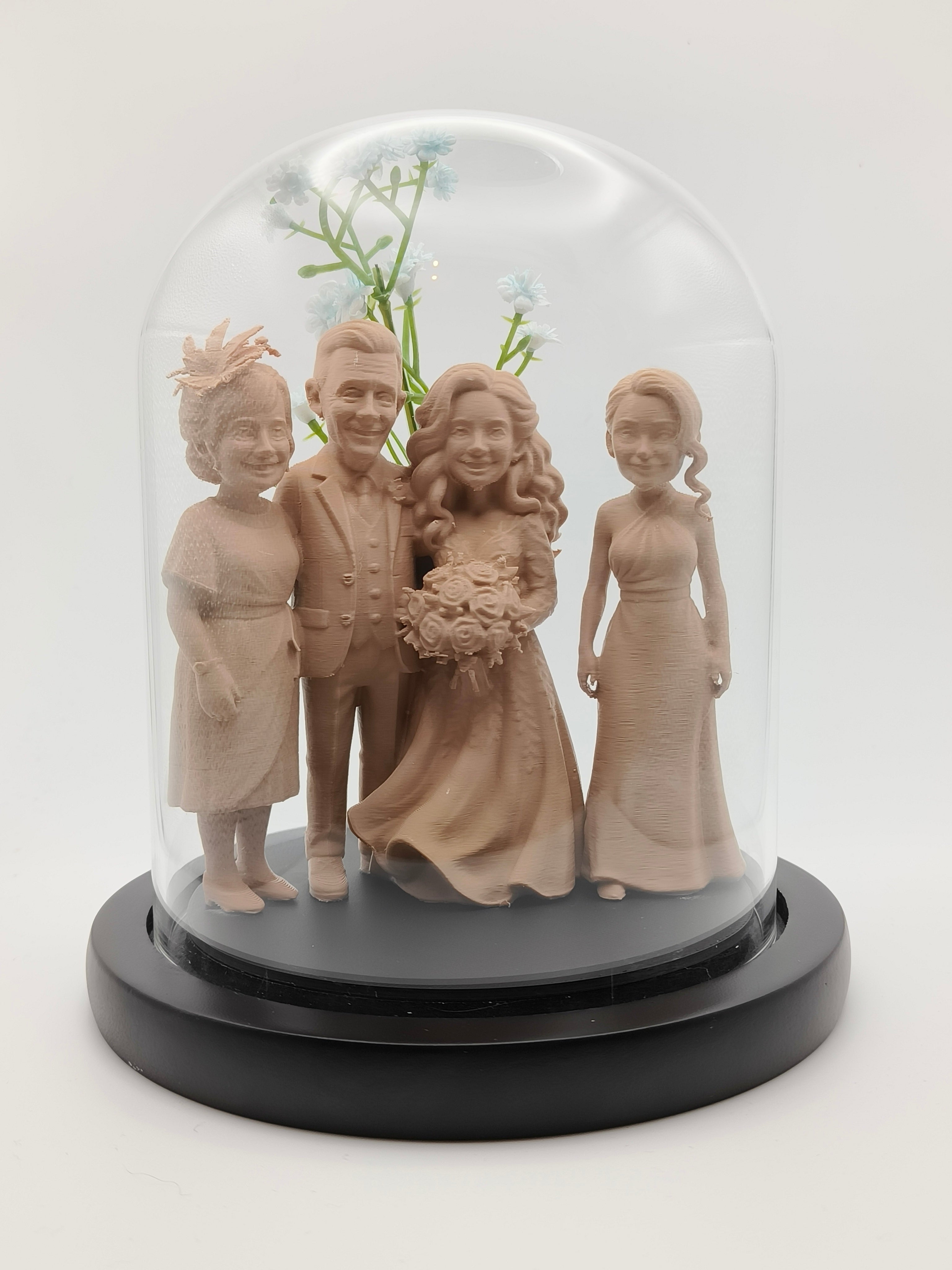 Glass Moment - Personalised Sculpture in a Bell Jar