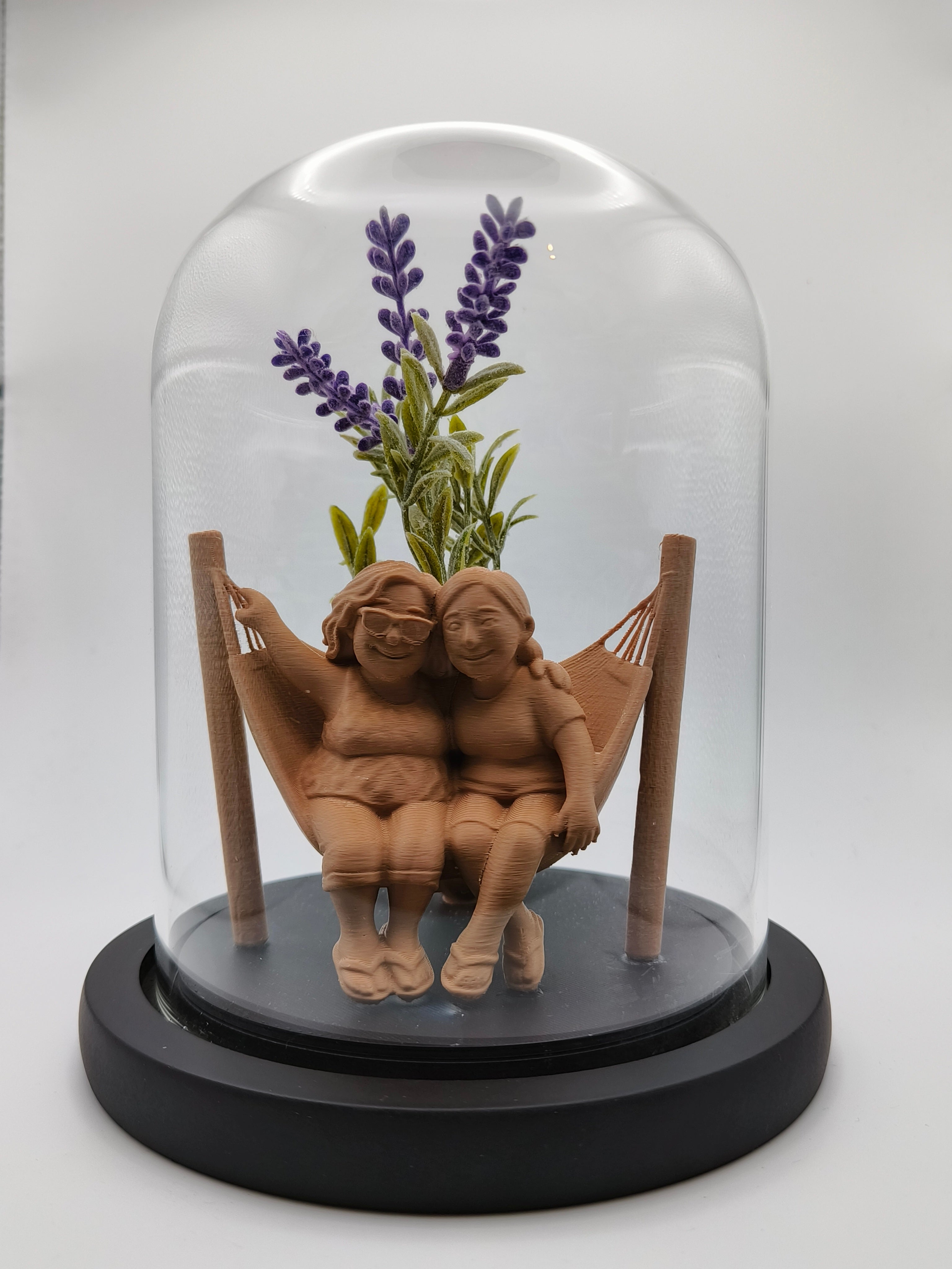 Glass Moment - Personalised Sculpture in a Bell Jar