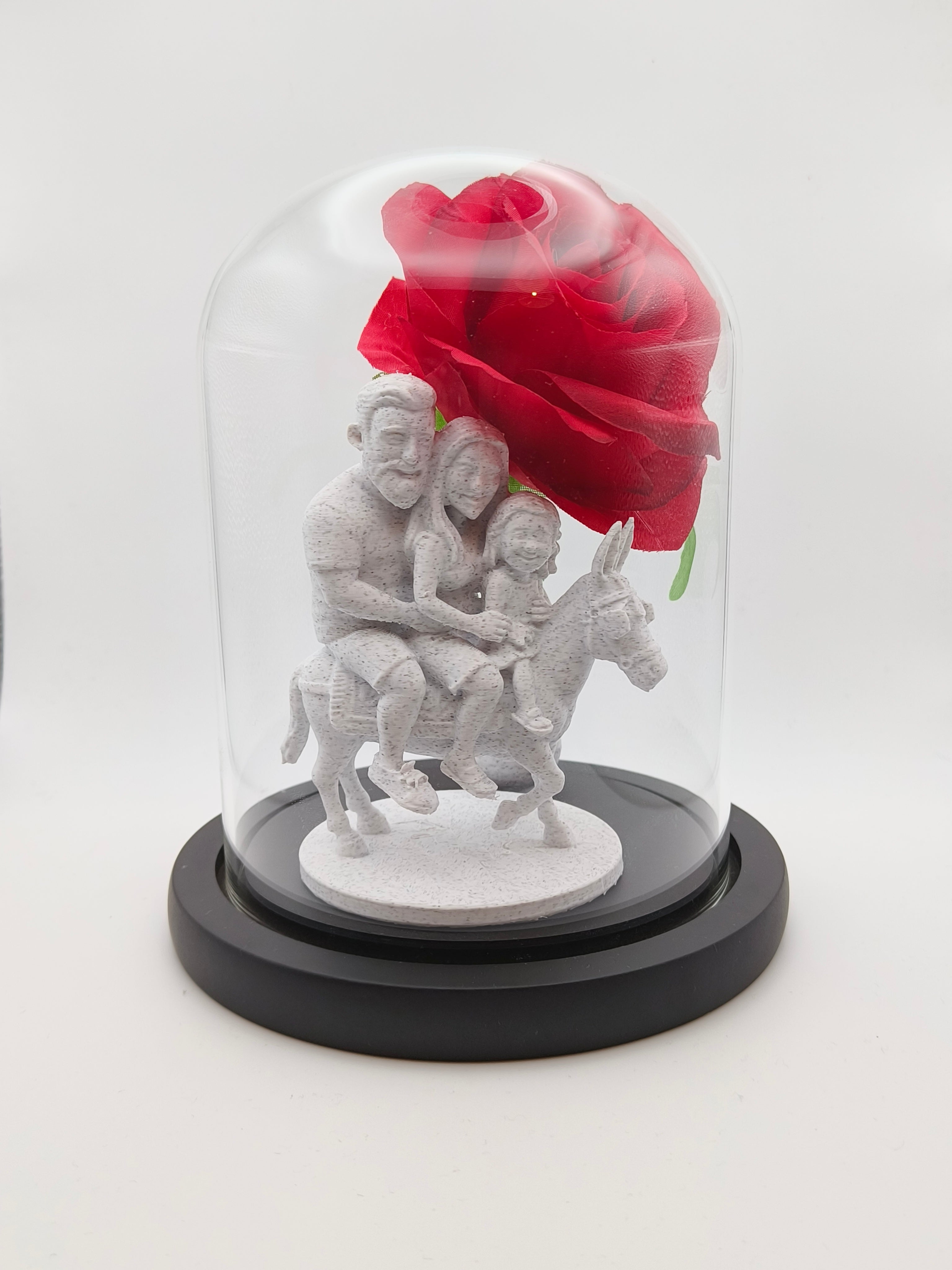 Glass Moment - Personalised Sculpture in a Bell Jar