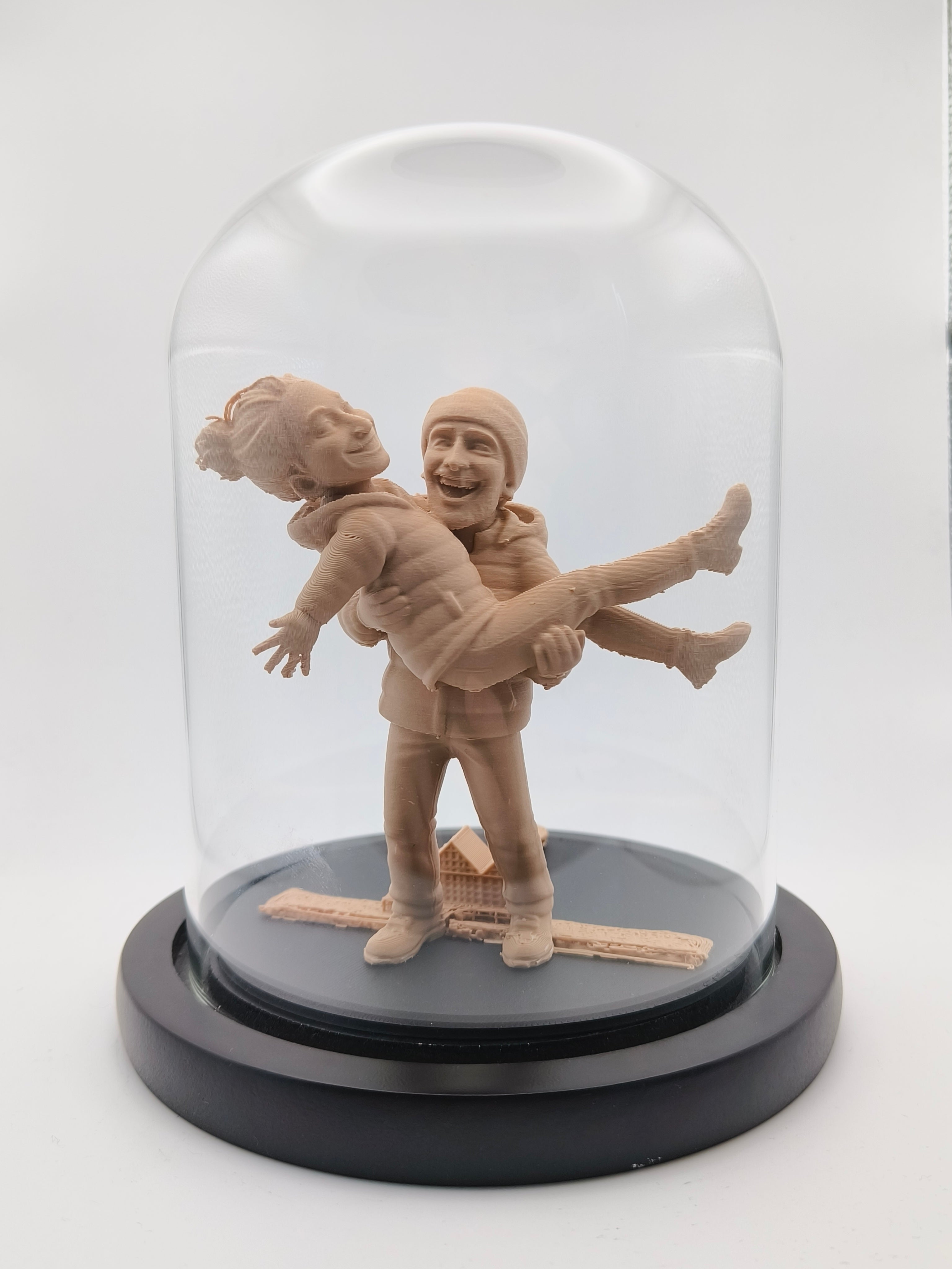 Glass Moment - Personalised Sculpture in a Bell Jar