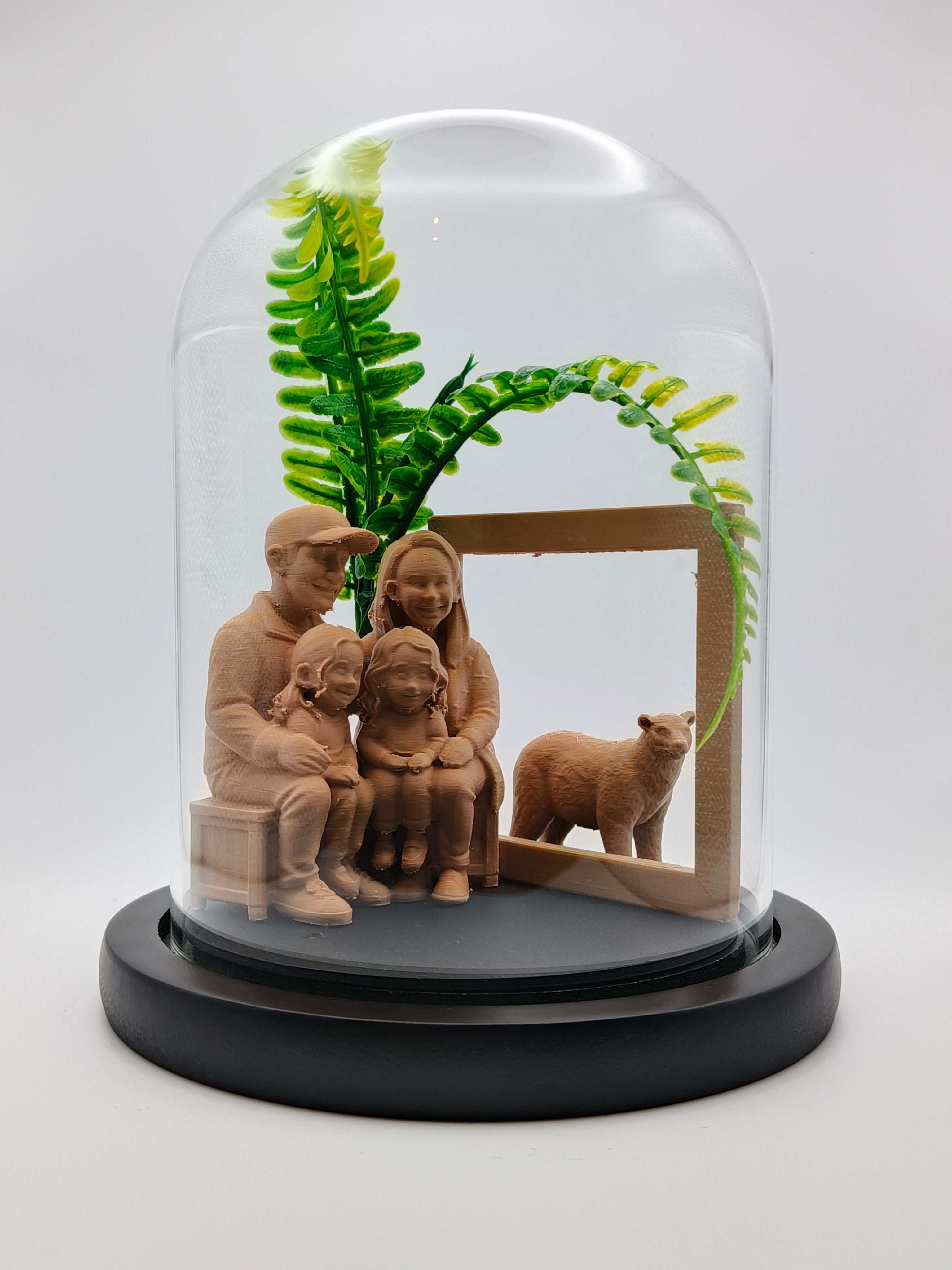 Glass Moment - Personalised Sculpture in a Bell Jar