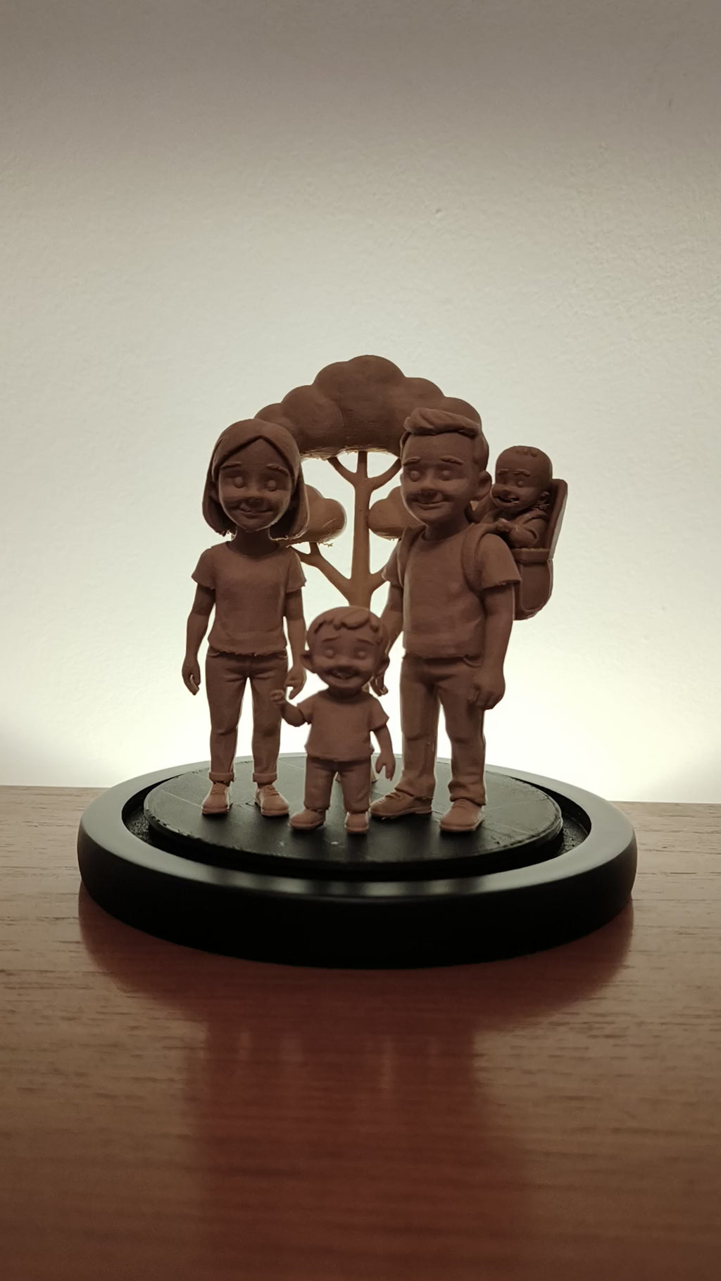 Glass Moment - Personalised Sculpture in a Bell Jar